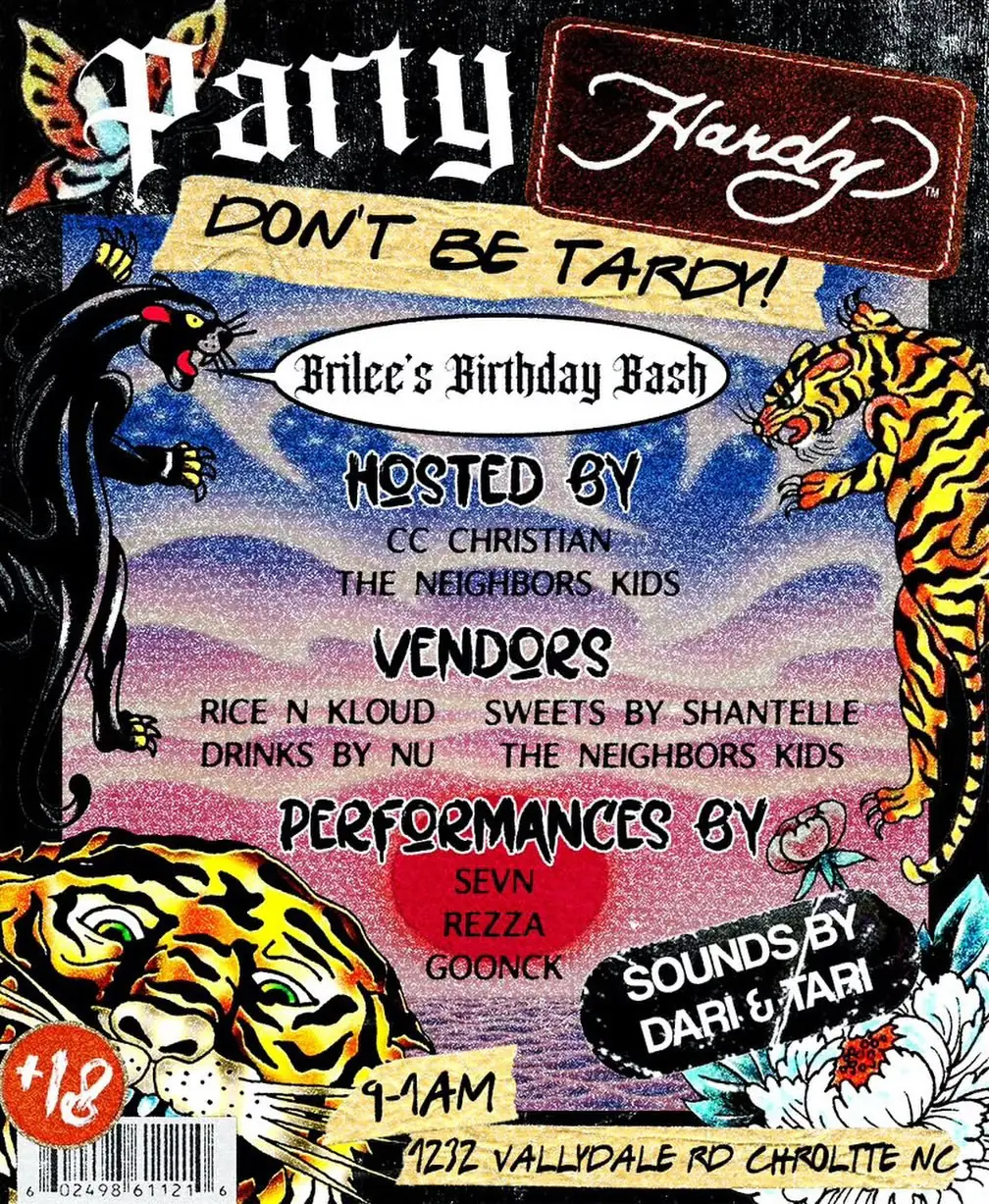 Flyer for Party Hardy: Brilee's Birthday Bash, Sat Jul 11 2026