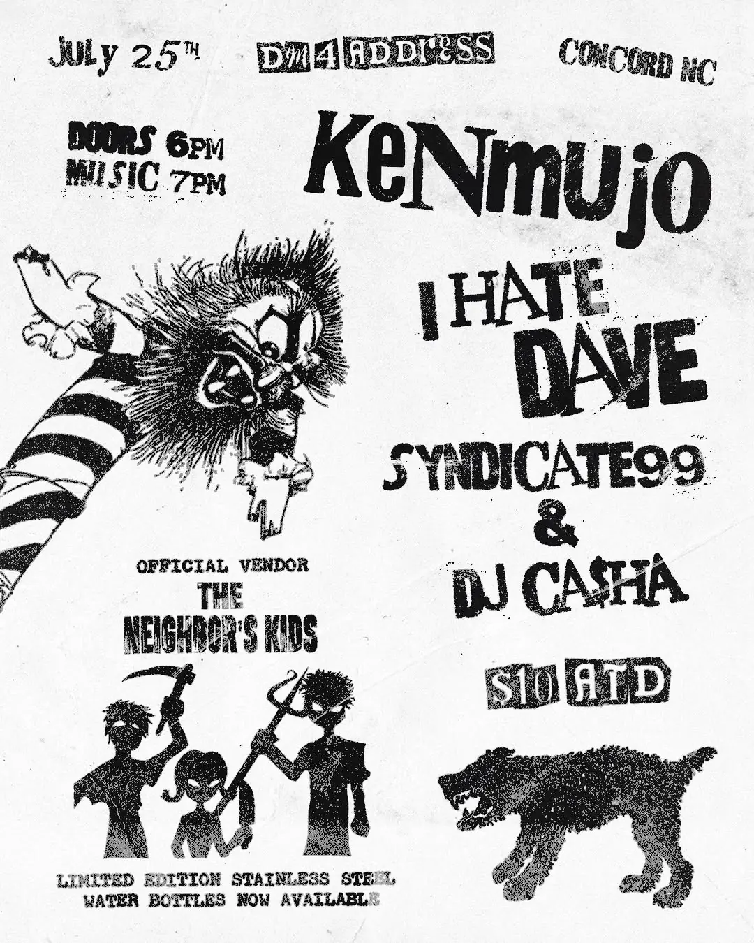 Flyer for Kenmujo, Sat Jul 25 2026